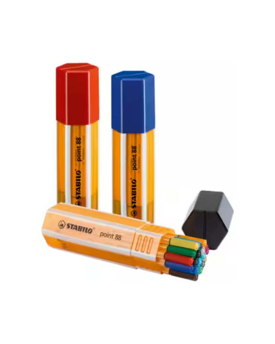 Kleurrijke fineliners voor het maken van een mindmap