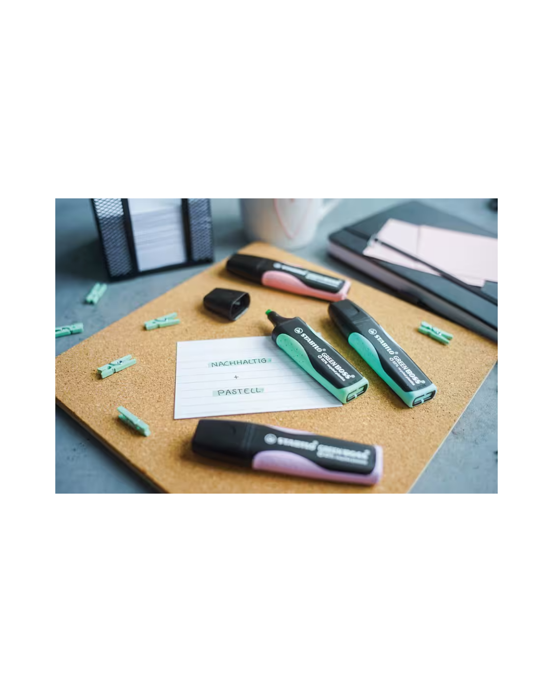 STABILO GREEN BOSS keilpunt detail – breed 2-5 mm smal 1 mm