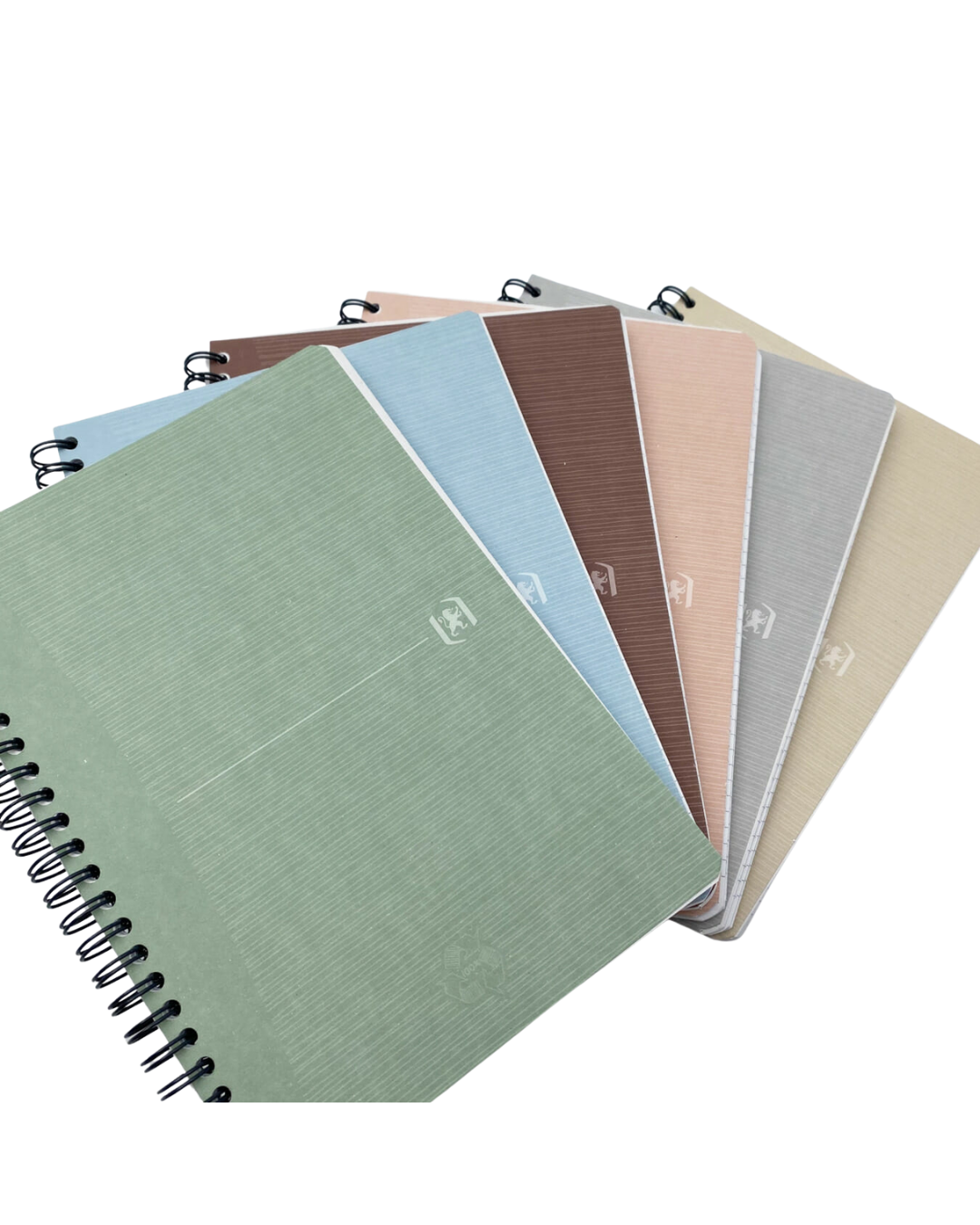 Oxford Notebook A5 olijfgroen open – gelinieerde pagina's gerecycled papier