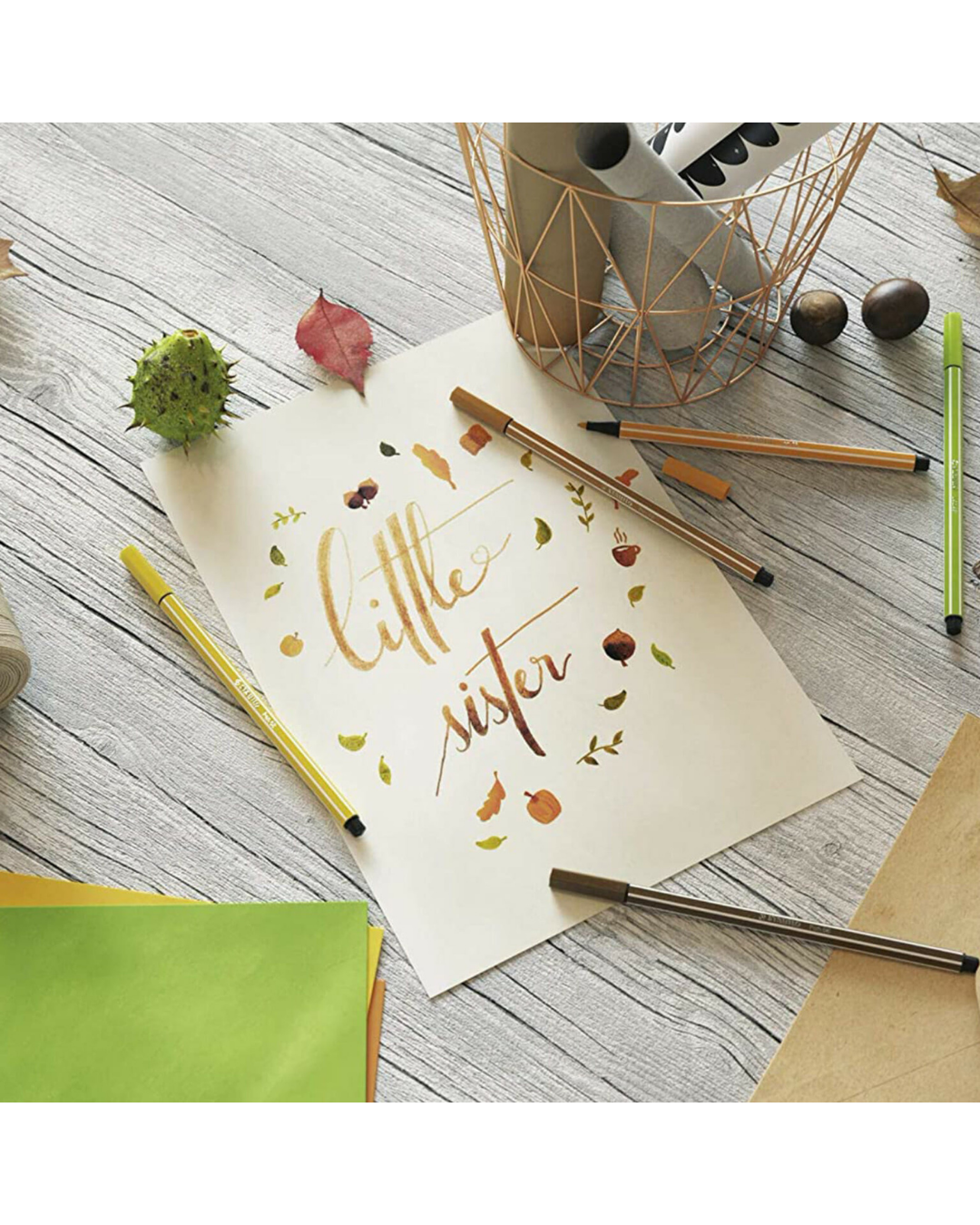 STABILO Pen 68 rollerset zijaanzicht – compact opbergen