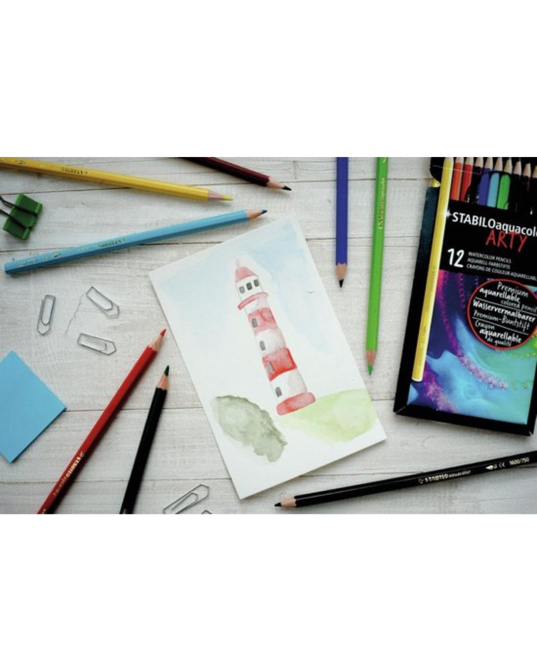 STABILO Aquacolor potloden in kartonnen etui