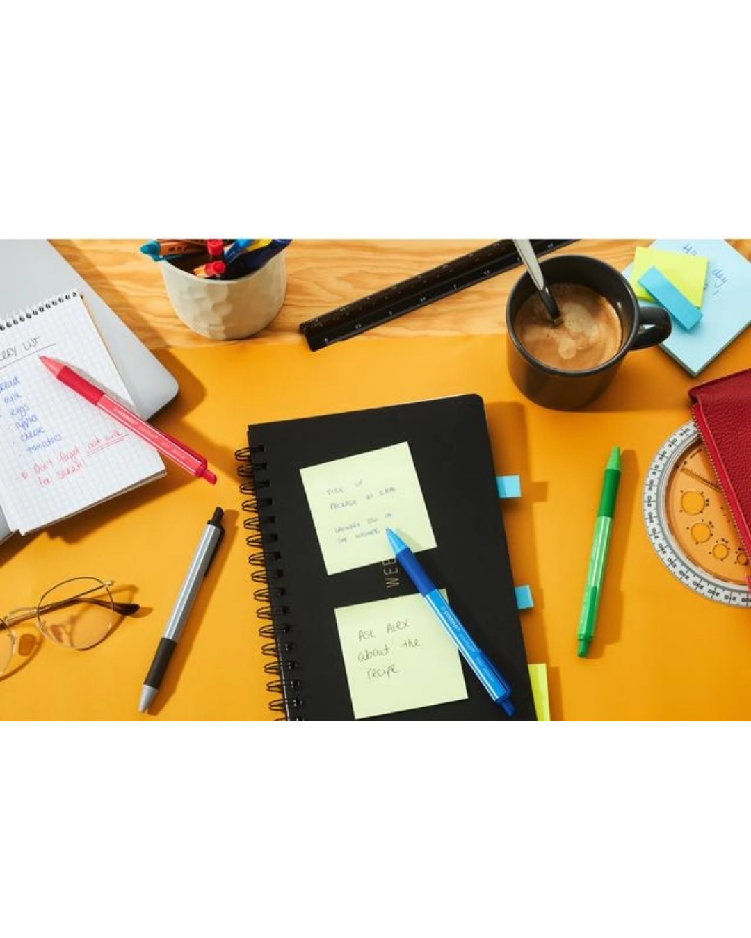 STABILO Pointball Colorful 1 stuk zwart – balpen kopen bij Scholis