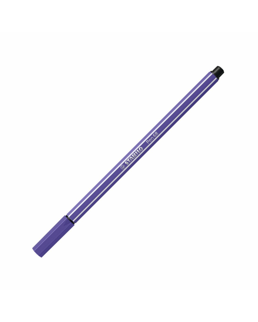 STABILO Pen 68 paarse viltstift – intense kleurafgifte