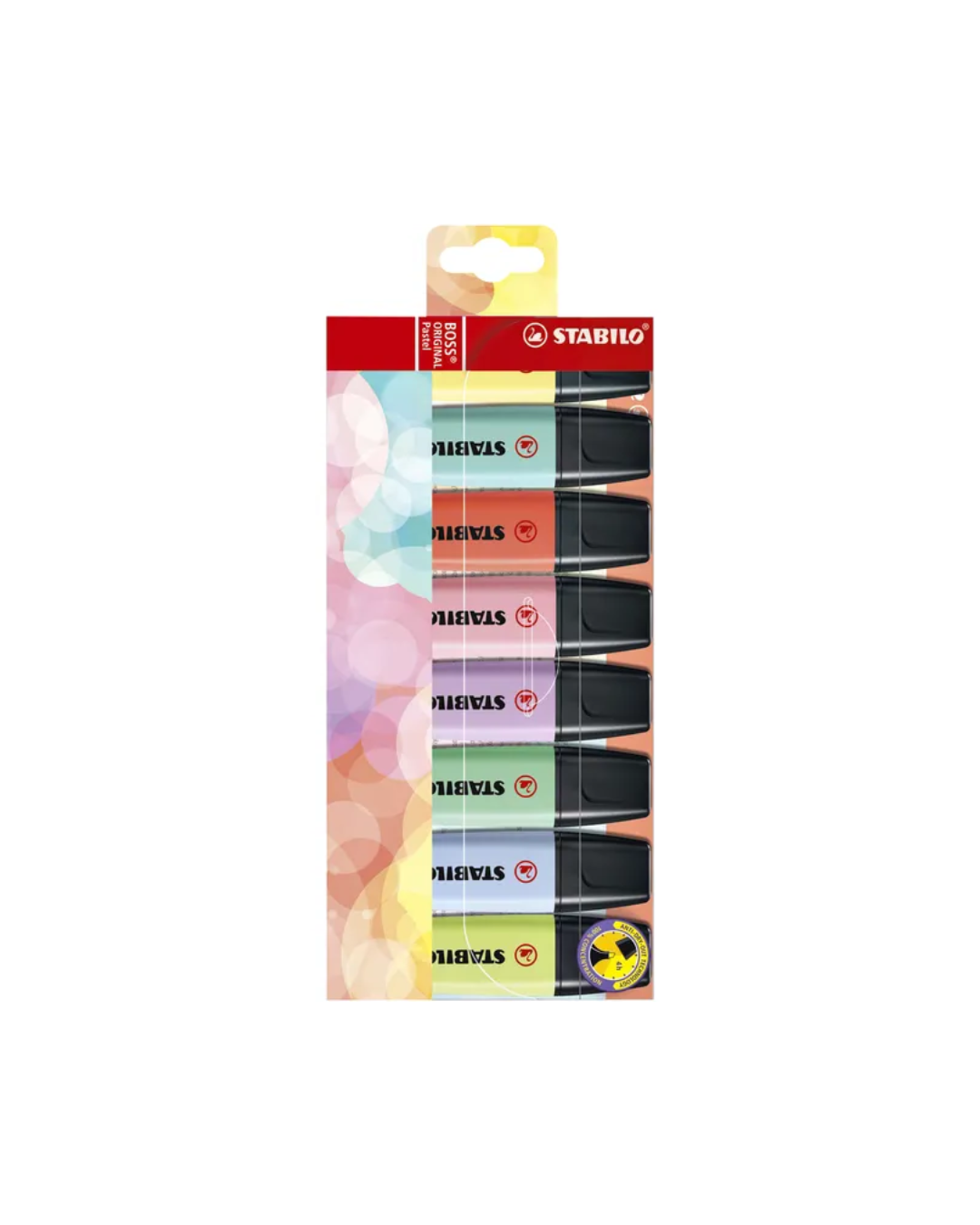 STABILO BOSS ORIGINAL Pastel markeerstiften – set van 8 kleuren