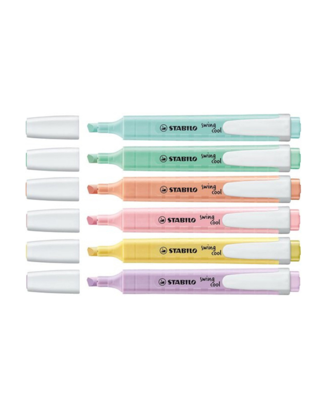 STABILO Swing Cool Pastel markeerstiften – dubbelzijdige punt breed en smal